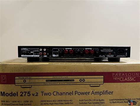 a 275 tow chanel amplifier|Parasound NewClassic 275 v.2 two channel power amplifier Review.